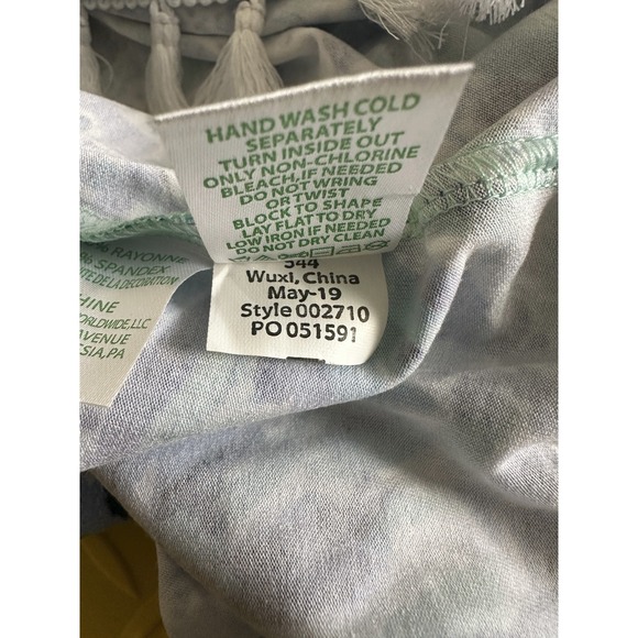 Lilly Pulitzer Jarrett Romper Iris Blue W/ Tassels Beach Vacation Resort Size XS - Picture 9 of 13